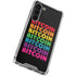 Rainbow Bitcoin Galaxy S24 FE Clear Case